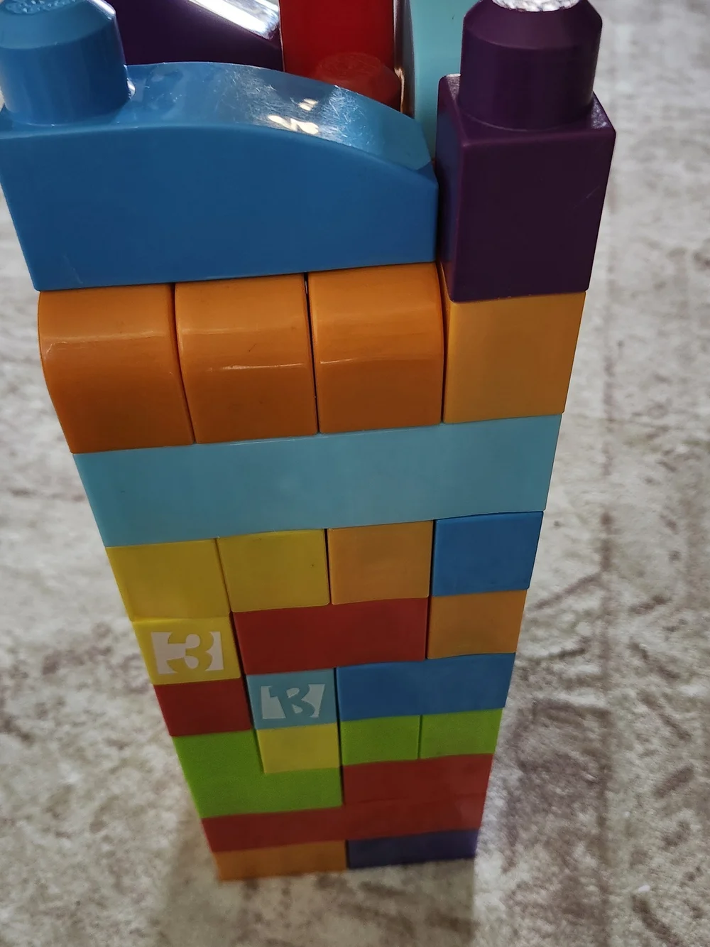 70  Stacking Building Blocks Tower - Multicolor